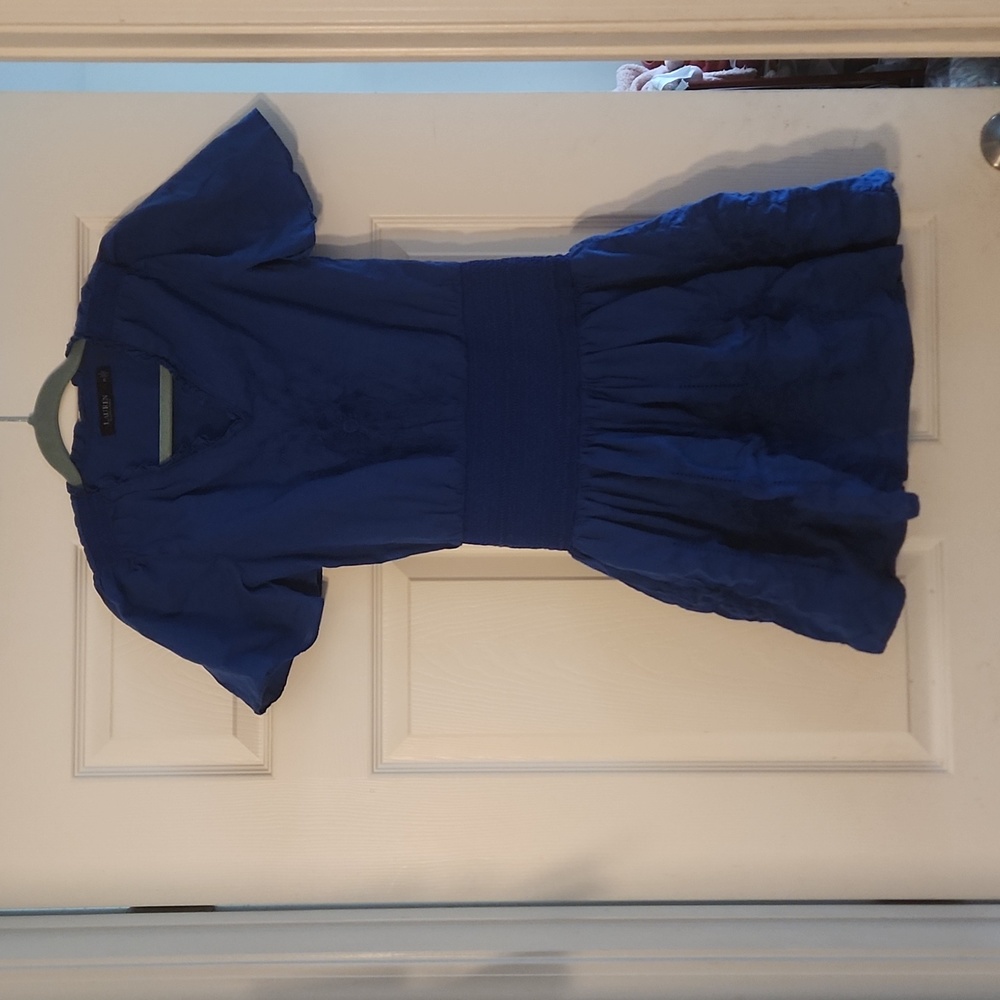 LAUREN Ralph Lauren® Embroidered Cotton Voile Dress